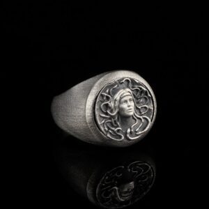 Medusa Signet Ring